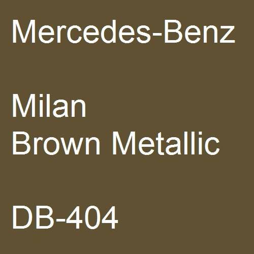 Mercedes-Benz, Milan Brown Metallic, DB-404.